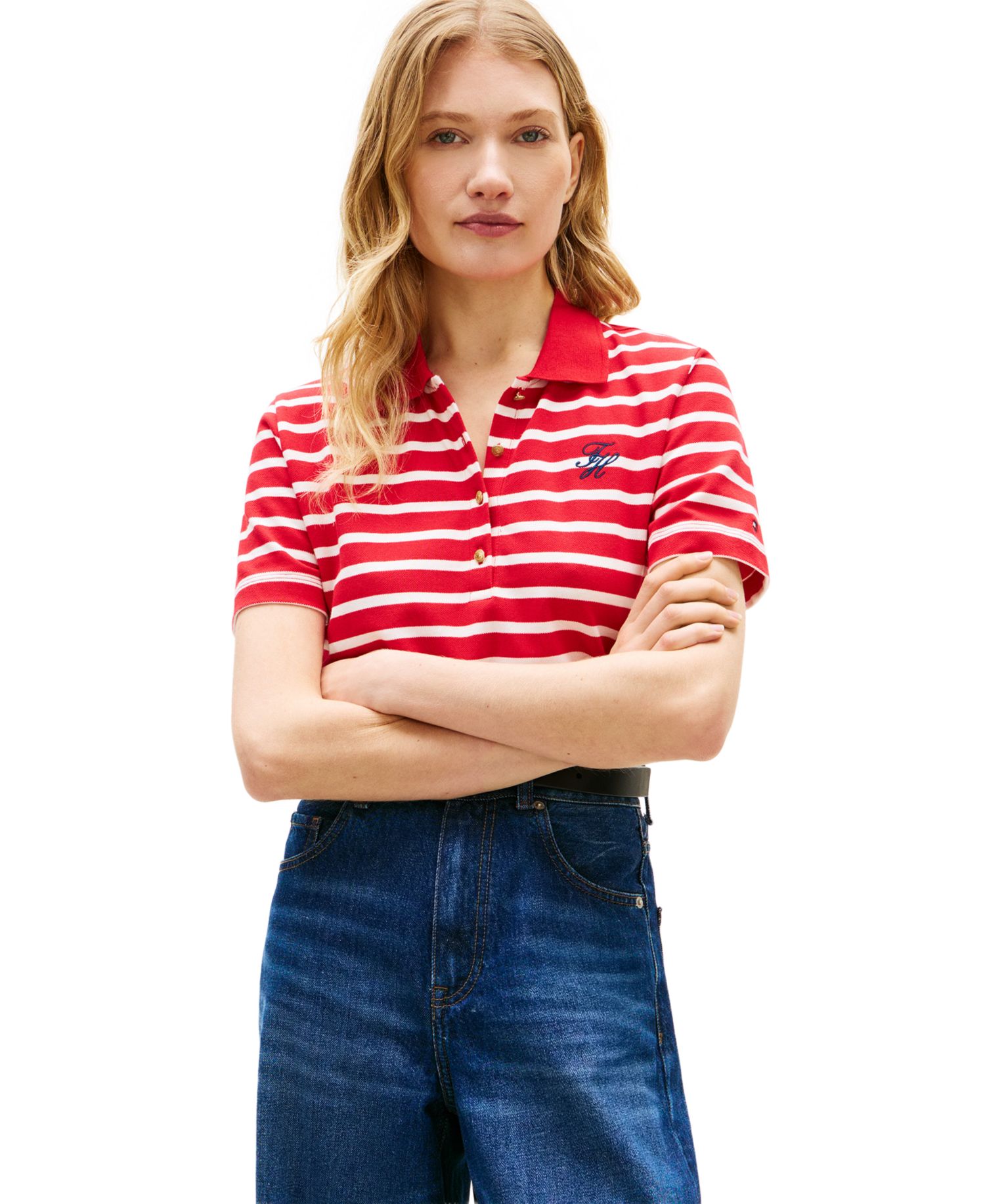 Women's Script Logo Polo T-Shirt