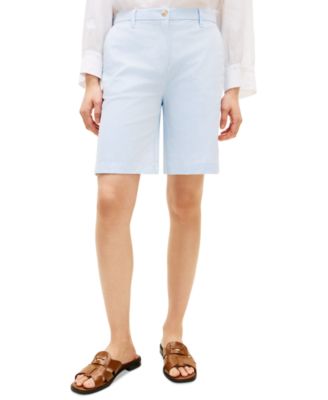 Women's Twill Slim Straight Shorts