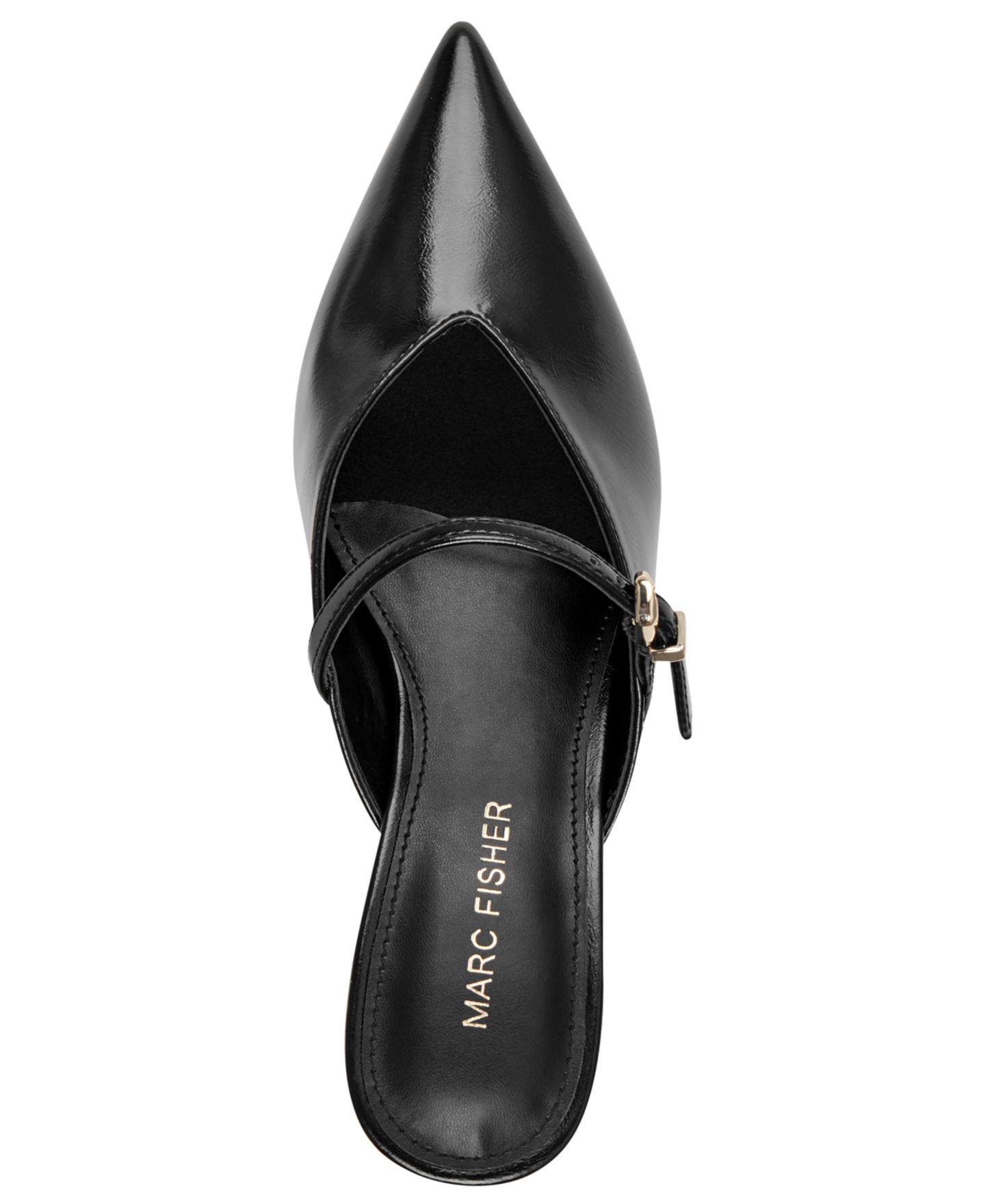 Женские туфли Marc Fisher Anty Mary Jane Kitten Heel Pointed Toe, цвет: Чёрный — фото 4