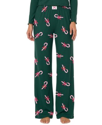 Women's Cozy Luxe Open-Leg Print Pants