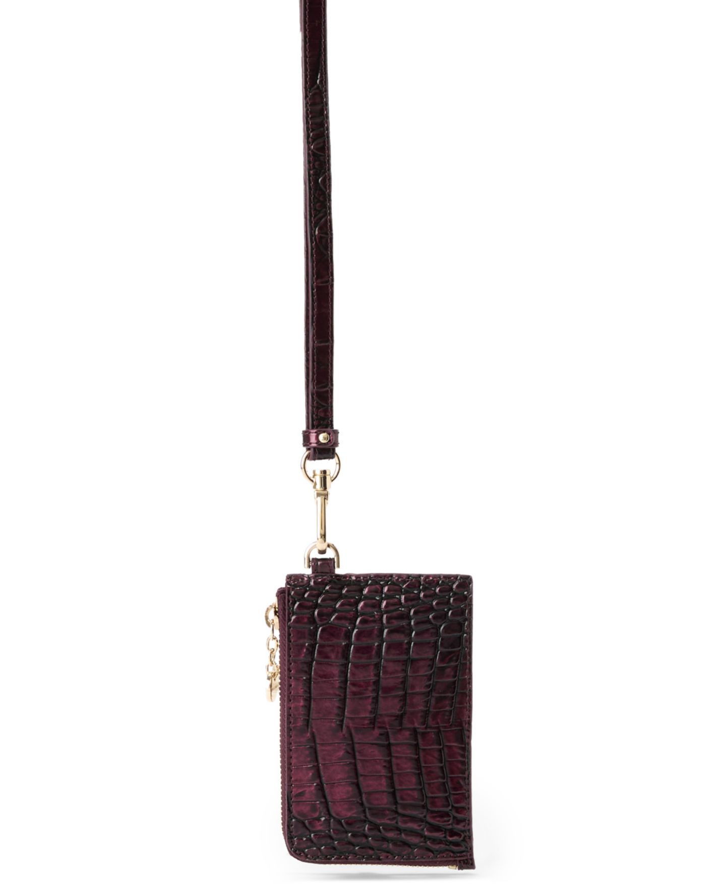 Женский кошелёк Brahmin Esther Lanyard Card Case, цвет: Тёмно-бордовый — фото 2
