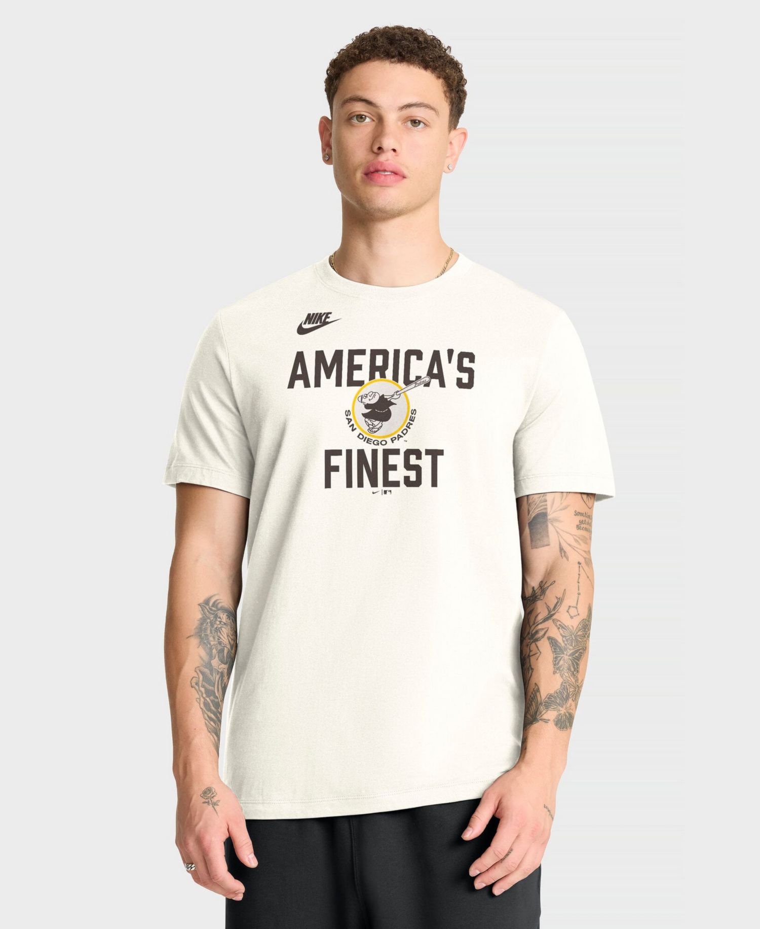 Men's Cream San Diego Padres Cooperstown Collection ‘70s Inspired T-Shirt