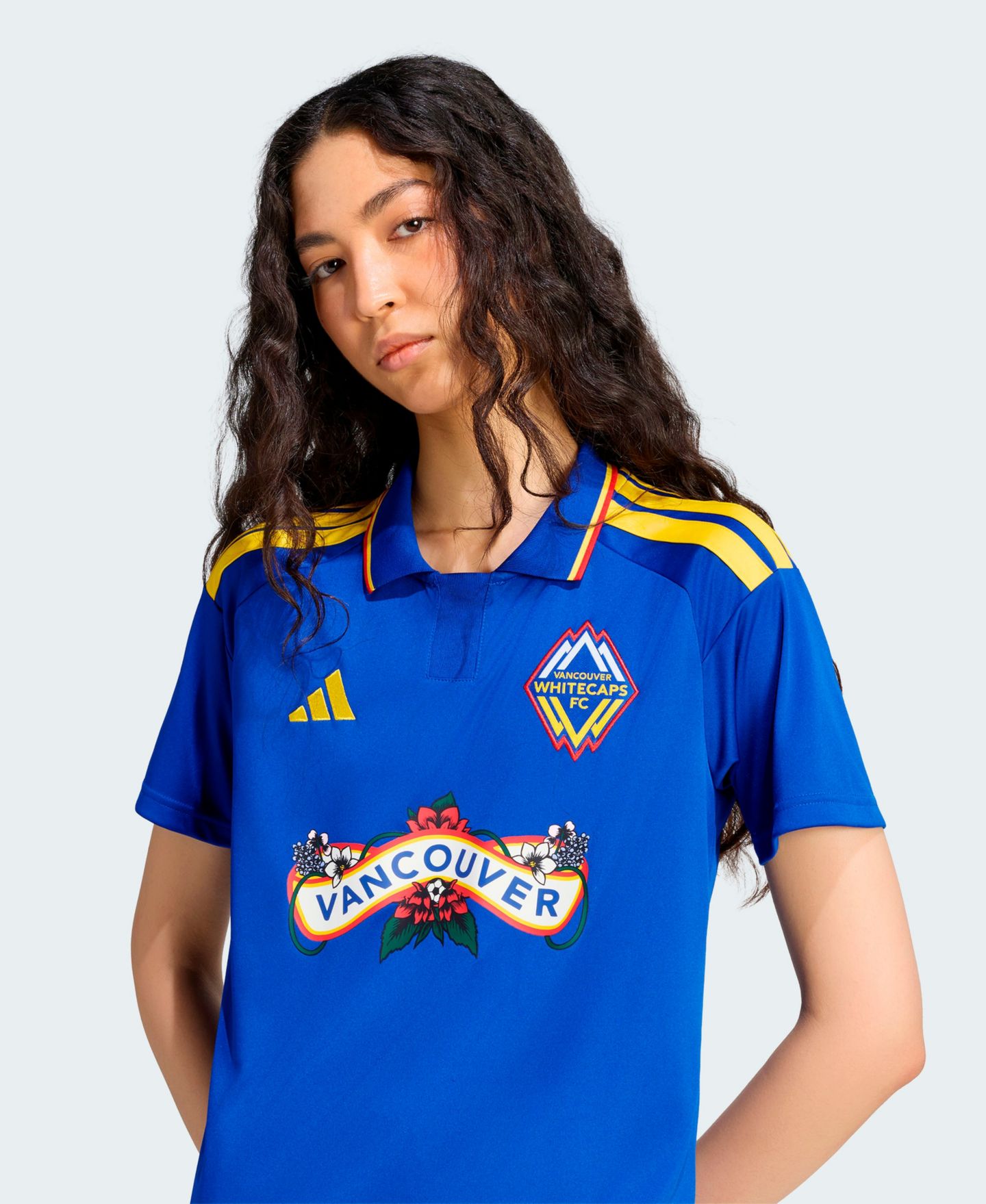 Женский топ adidas Royal Vancouver Whitecaps FC 2026 Archive Replica Jersey — фото 4