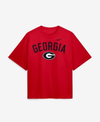 Nike - Women's  Red Georgia Bulldogs Arch Logo Boxy T-Shirt Red