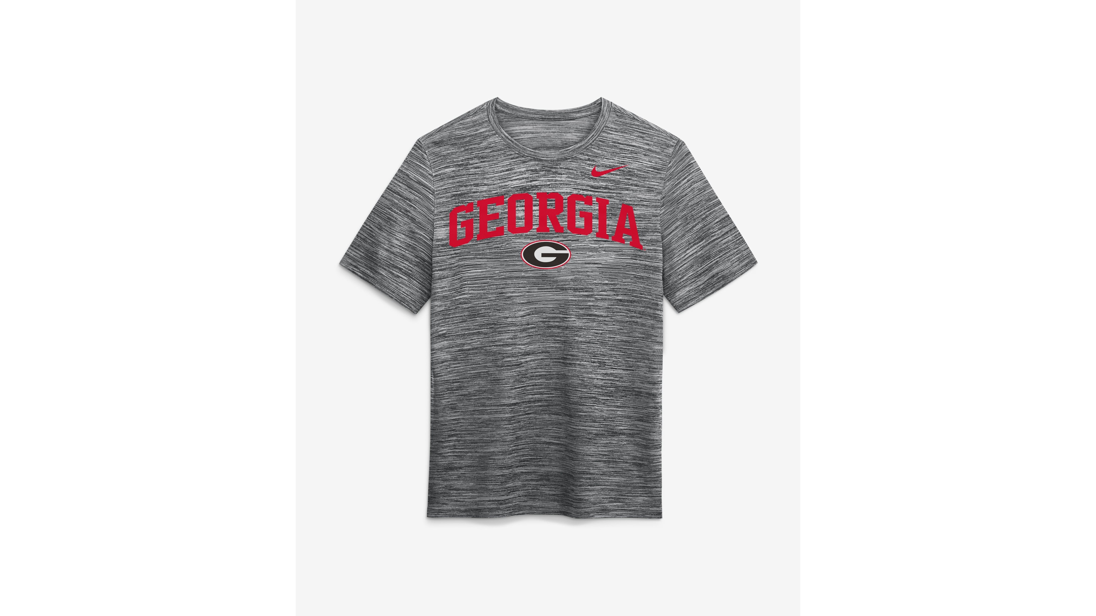 Nike Men's Anthracite Georgia Bulldogs Primetime Arch Logo Velocity Dri-fit T-Shirt