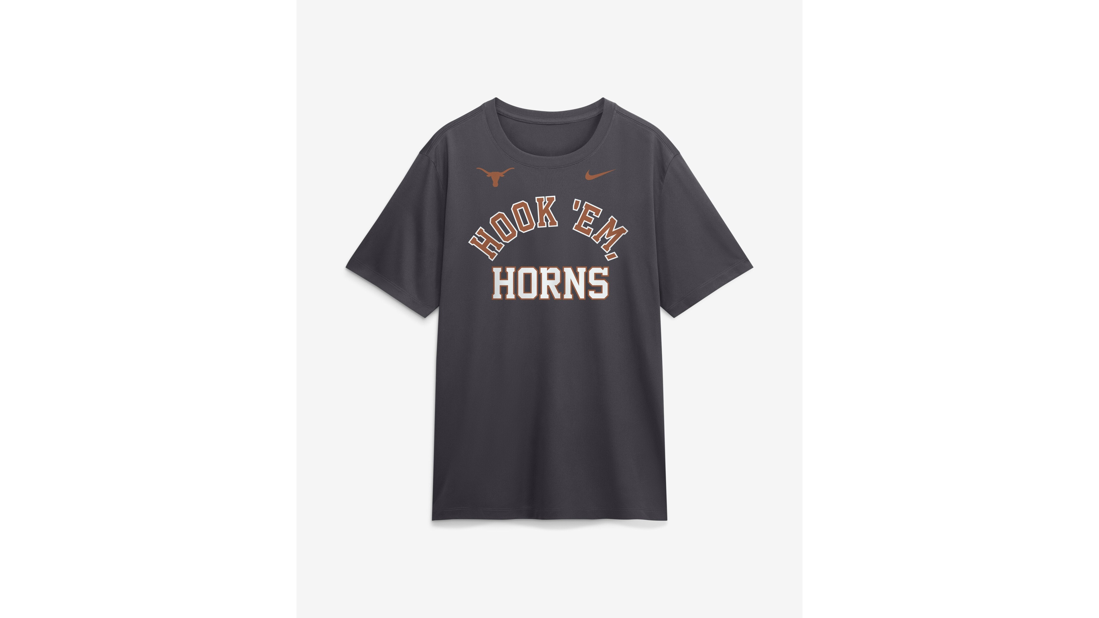 Nike Men's Anthracite Texas Longhorns Primetime Arch Mantra Legend Dri-fit T-Shirt