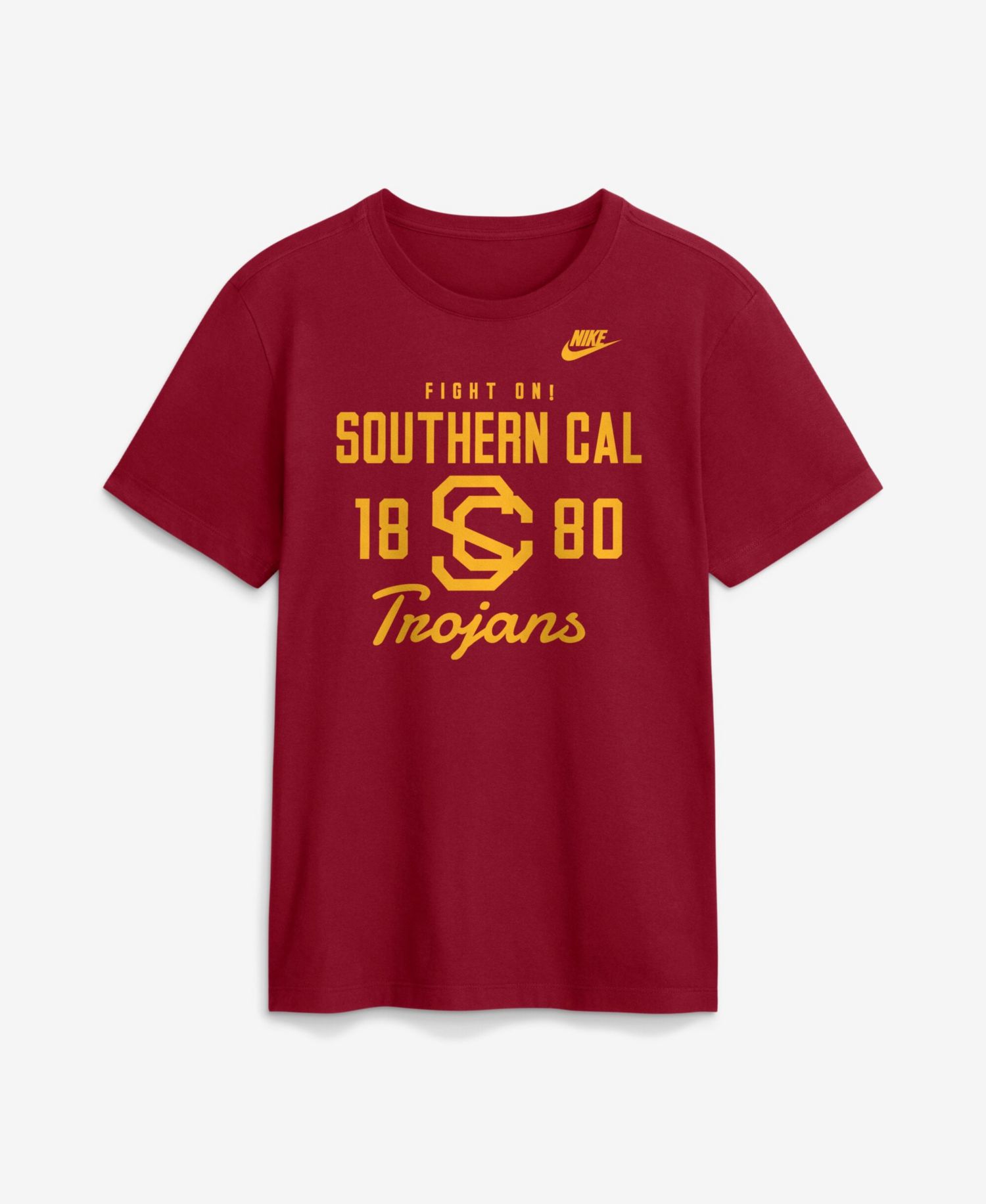 Men's Cardinal USC Trojans Legacy Stacked Established T-Shirt