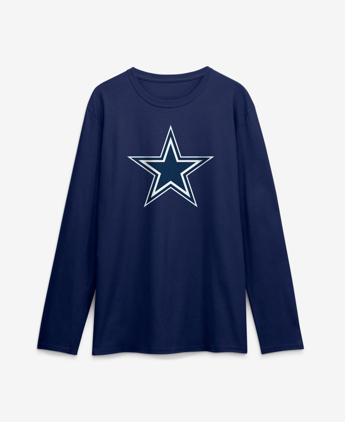Logo Athletic Men's Navy Dallas Cowboys Primary Logo Long Sleeve T-Shirt - Navy