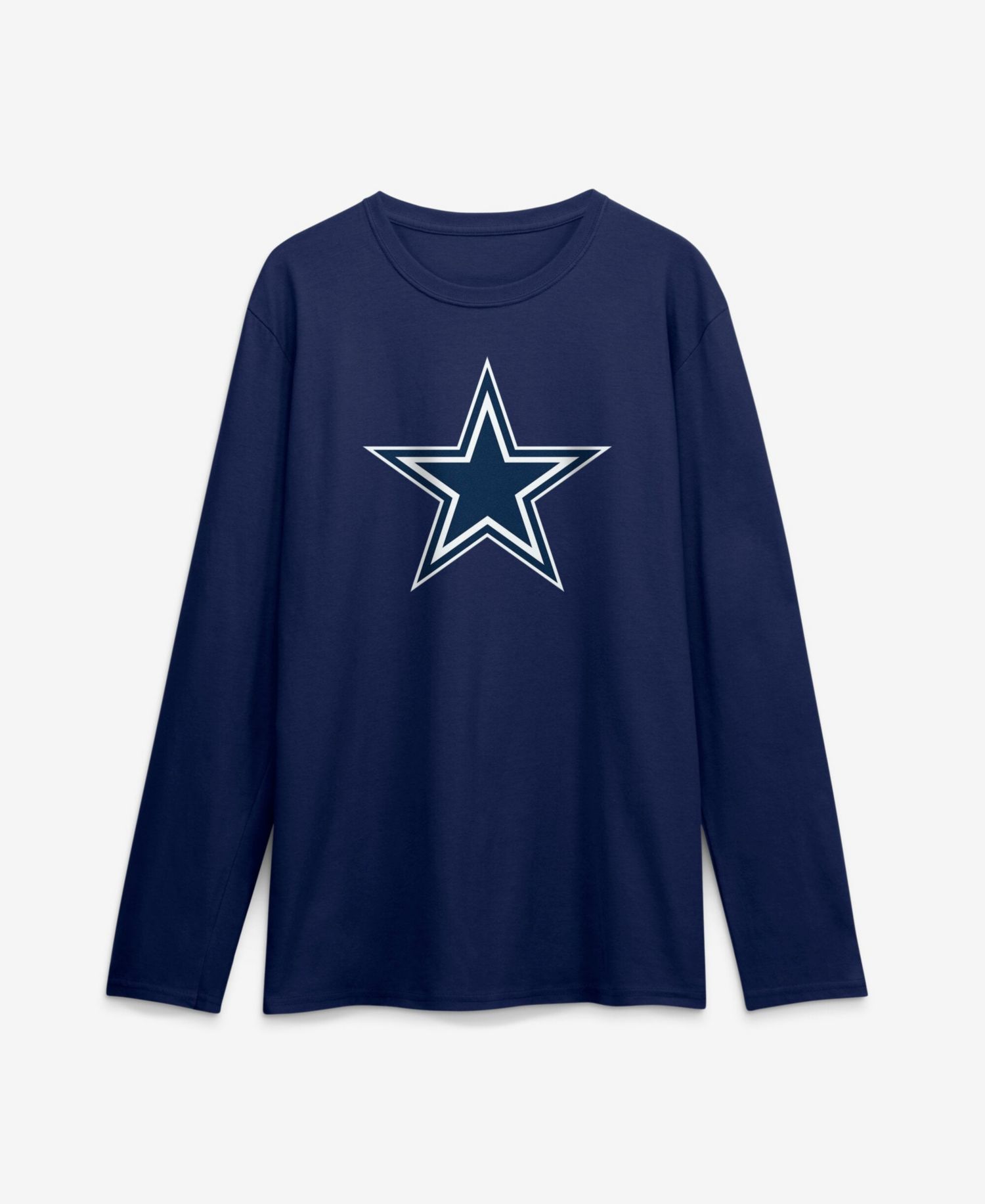 Men's Navy Dallas Cowboys Primary Logo Long Sleeve T-Shirt