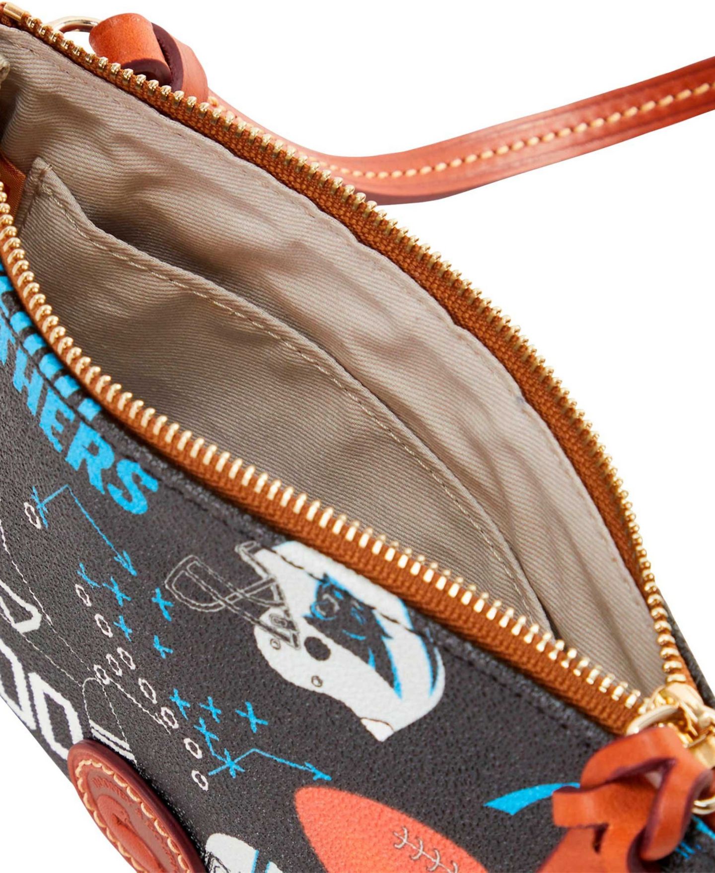 Женская сумка Dooney & Bourke Carolina Panthers Top Zip Crossbody Purse — фото 2