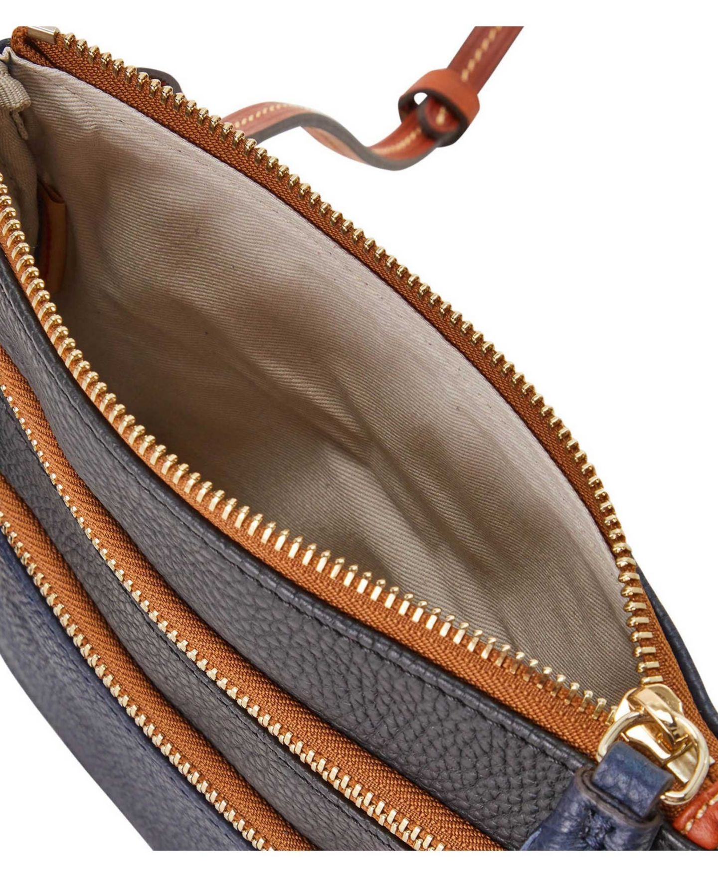 Женская сумка Dooney & Bourke Milwaukee Brewers Infield Triple Zip Crossbody Purse — фото 2