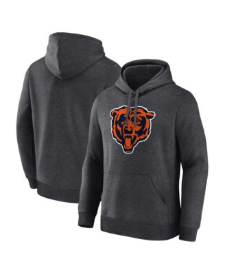 Men's Heather Charcoal Chicago Bears Primary Logo Hoodie
