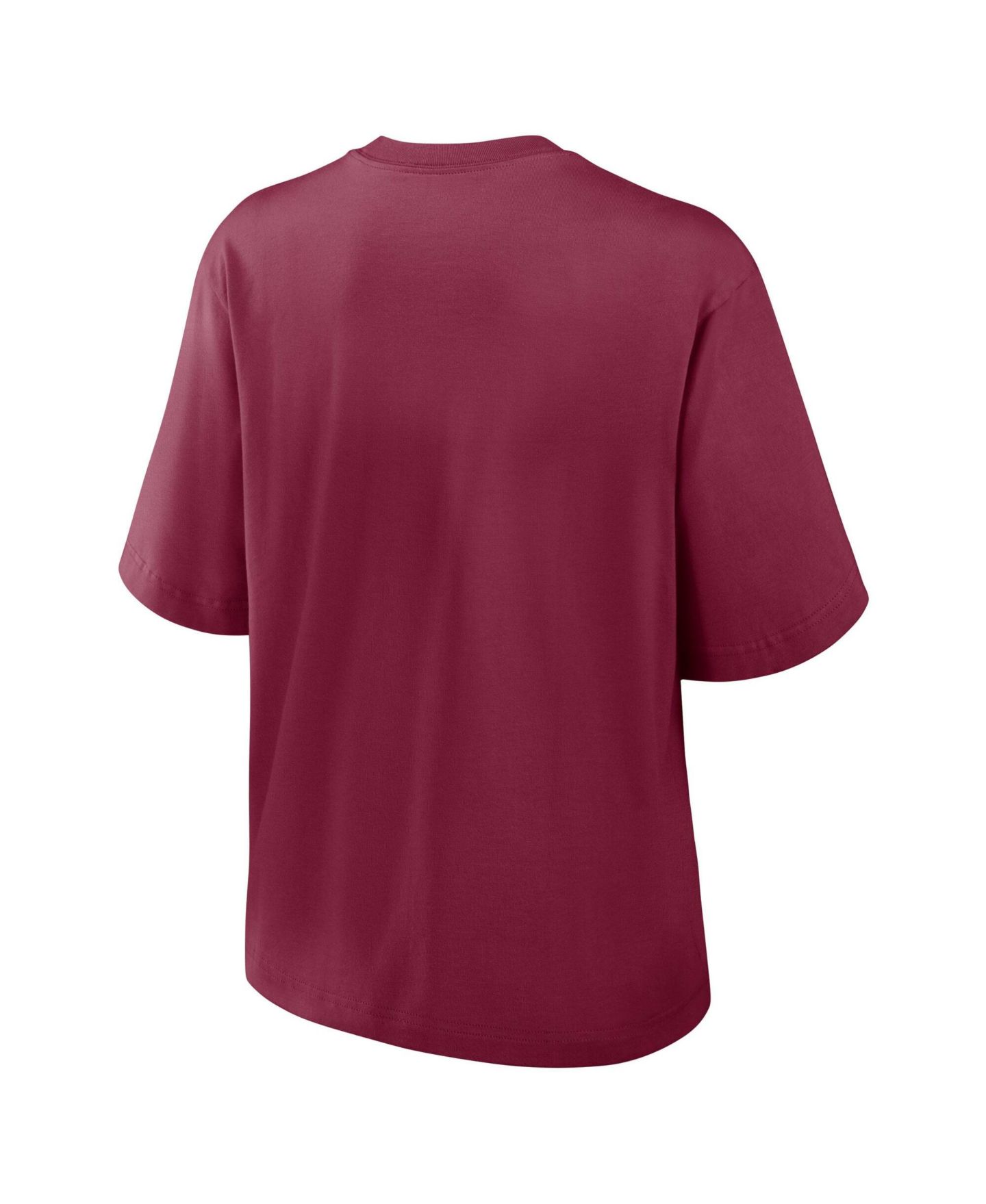 Женская футболка Nike Garnet Florida State Seminoles Arch Logo Boxy — фото 3