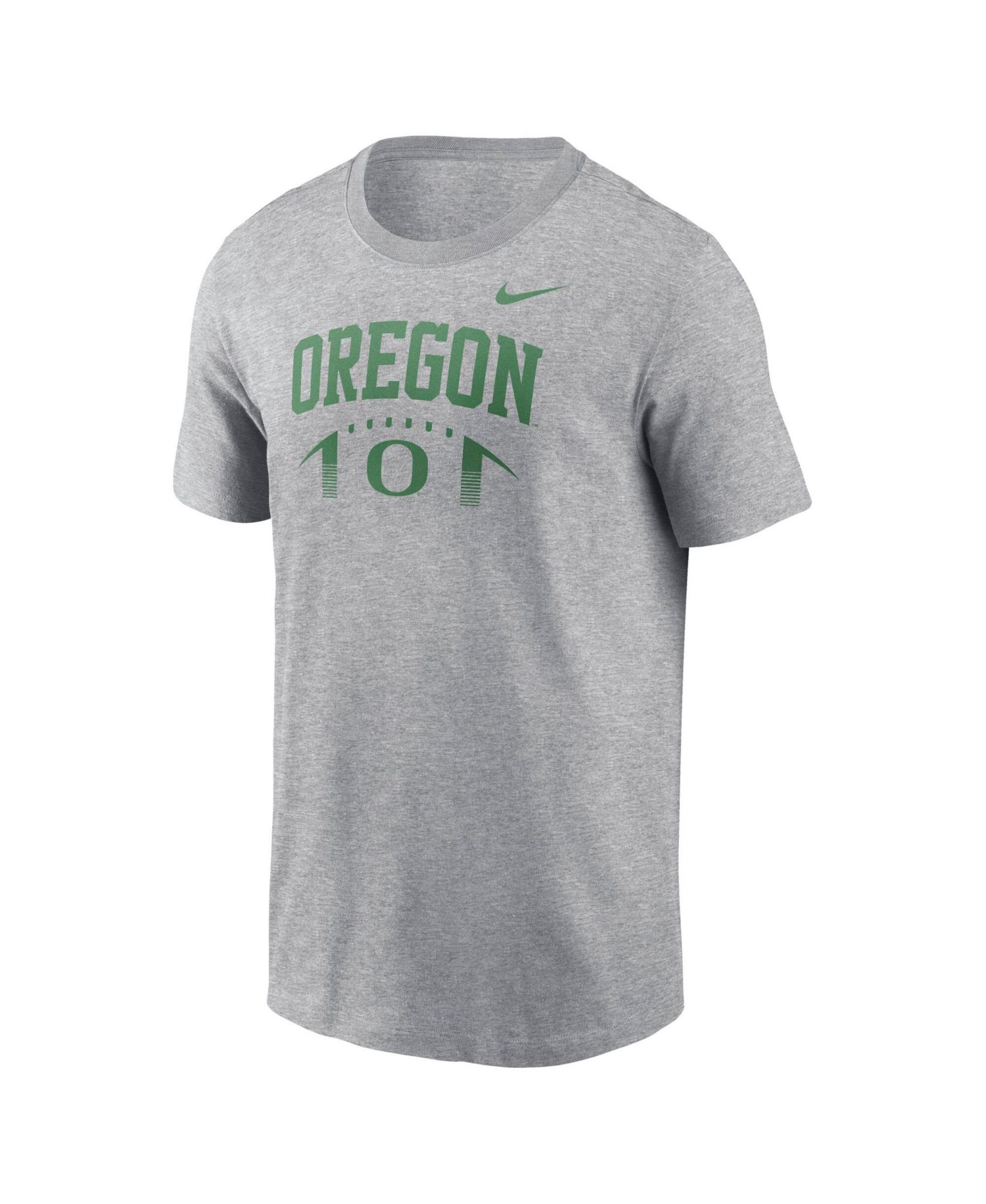 Men's Heather Gray Oregon Ducks Primetime Football Icon T-Shirt