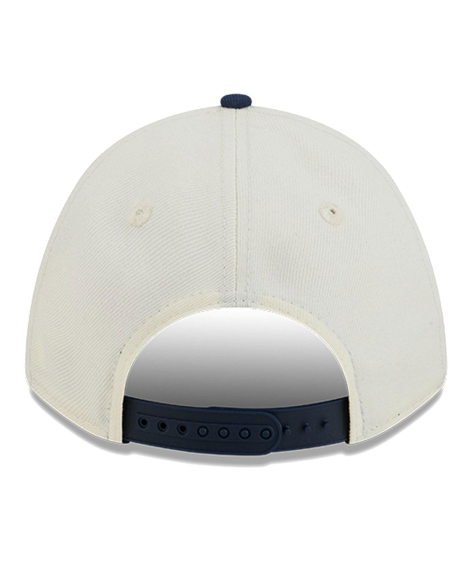 Women's Cream/Navy New England Patriots Tonal A-Frame 9FORTY Adjustable Hat