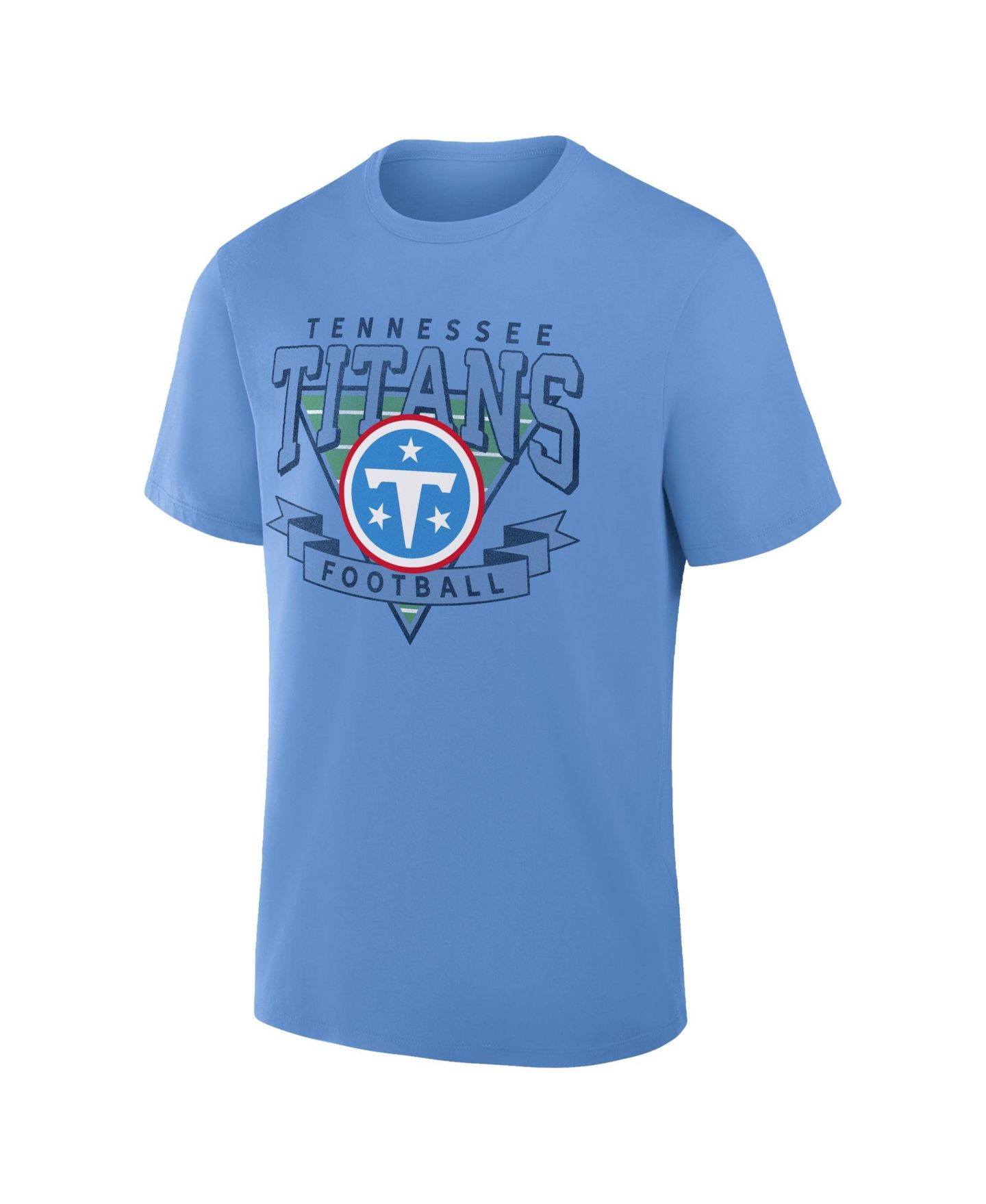 Мужская футболка Fanatics Blue Tennessee Titans Old Fashion Rushing Legacy Cotton — фото 4