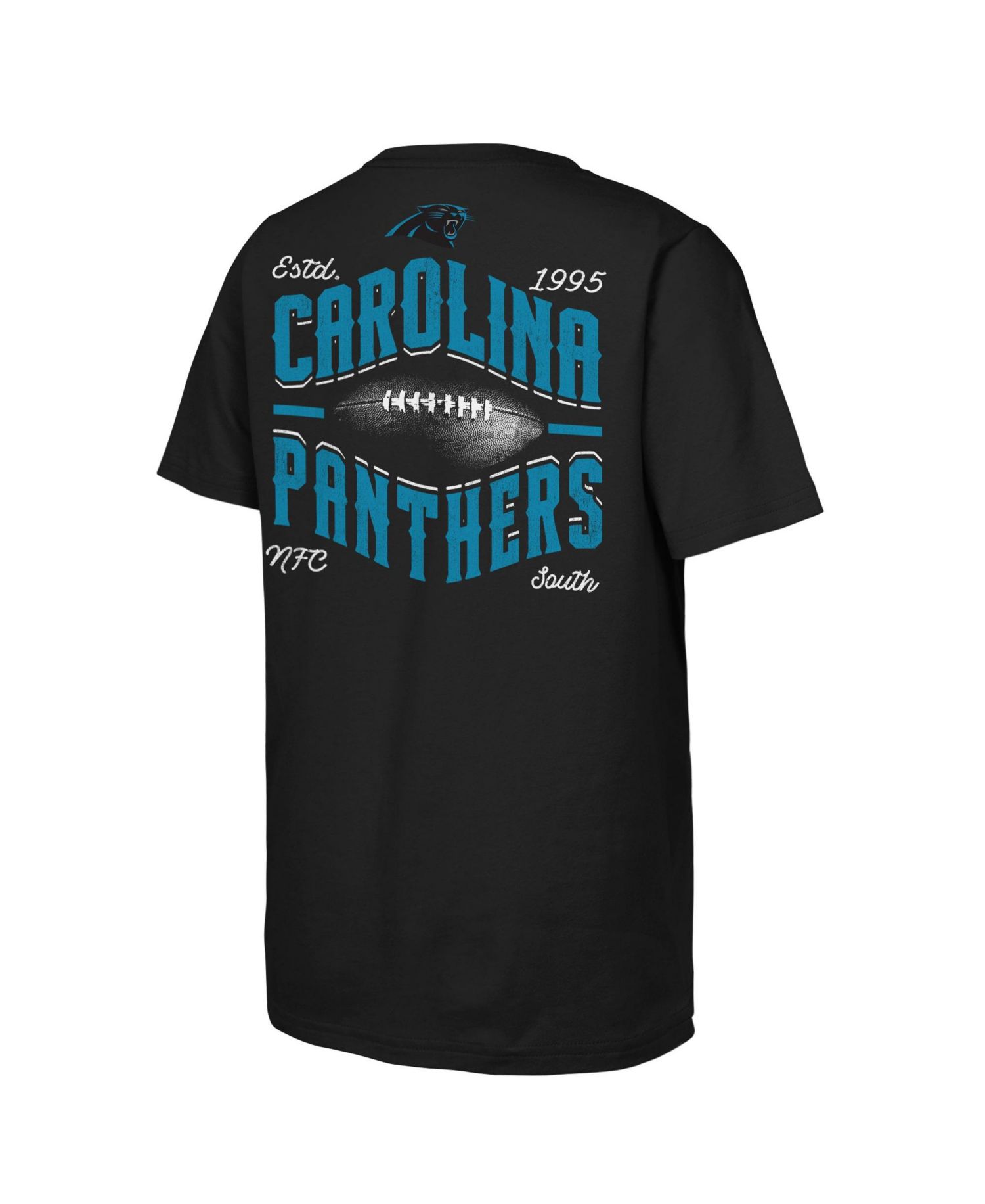 Big Boys and Girls Black Carolina Panthers Top Pick T-Shirt
