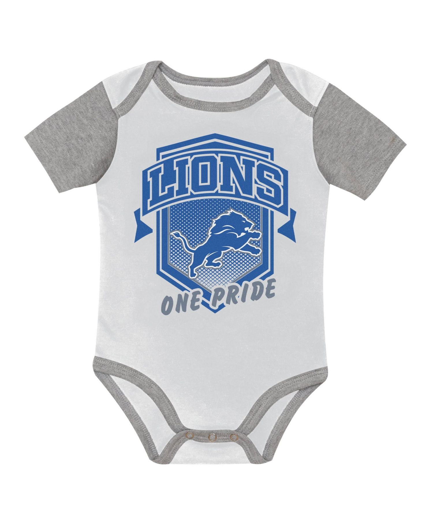 Baby Boys and Girls Detroit Lions First Round Pick 3-Piece Bodysuit Set