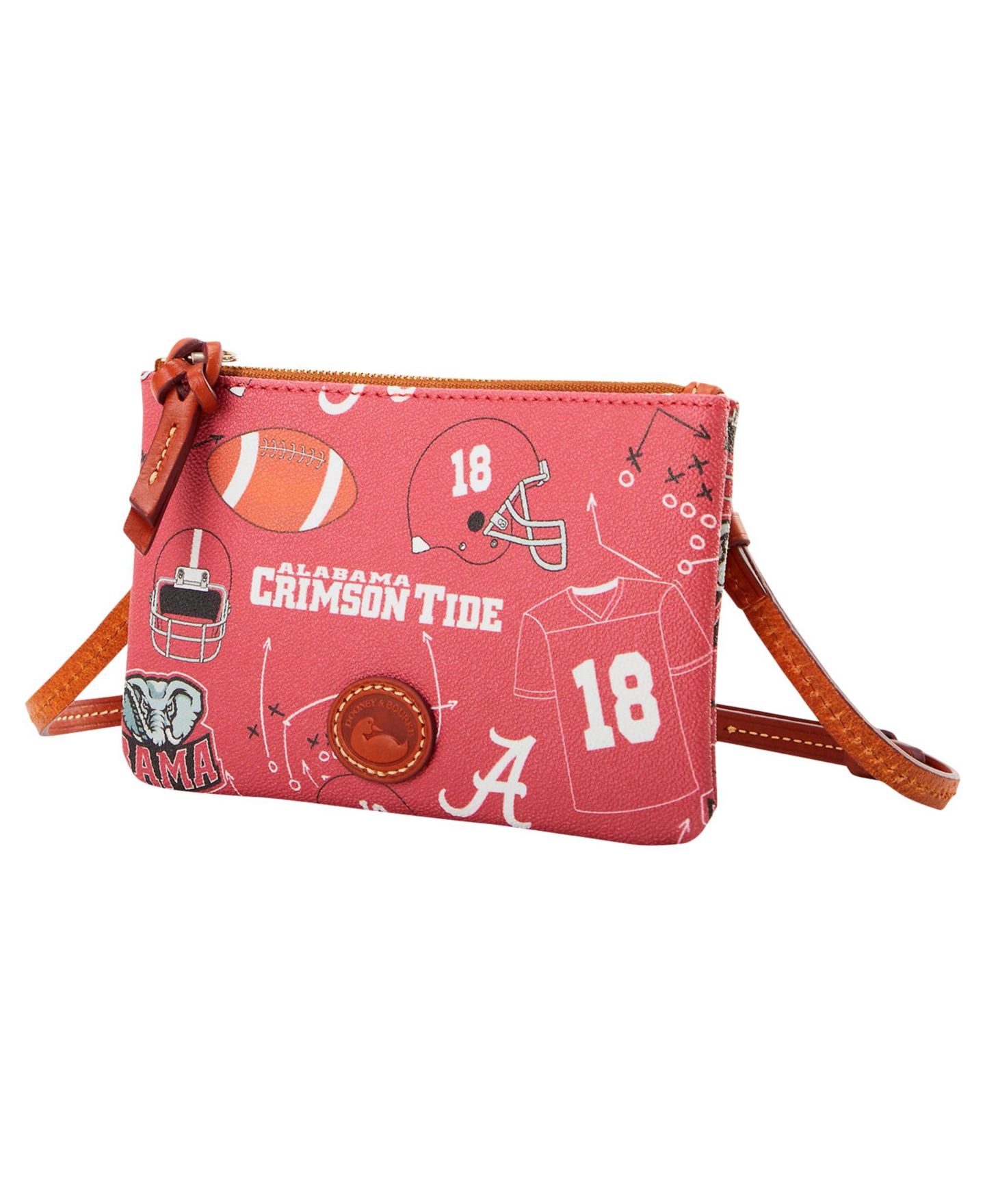 Женская сумка Dooney & Bourke Alabama Crimson Tide Top Zip Crossbody Purse — фото 4
