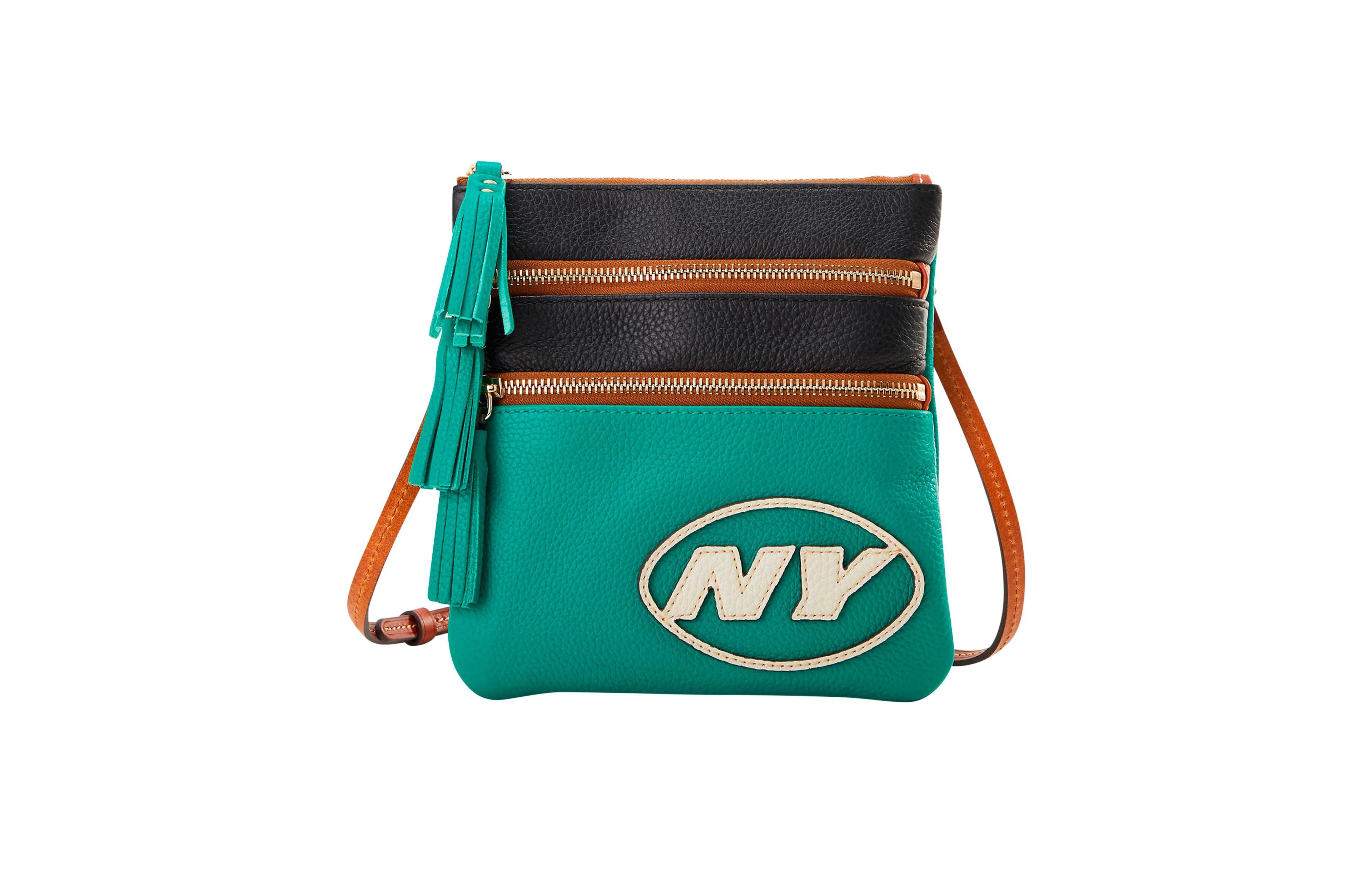 Dooney & Bourke Dooney Bourke New York Jets Infield Triple Zip Crossbody Purse