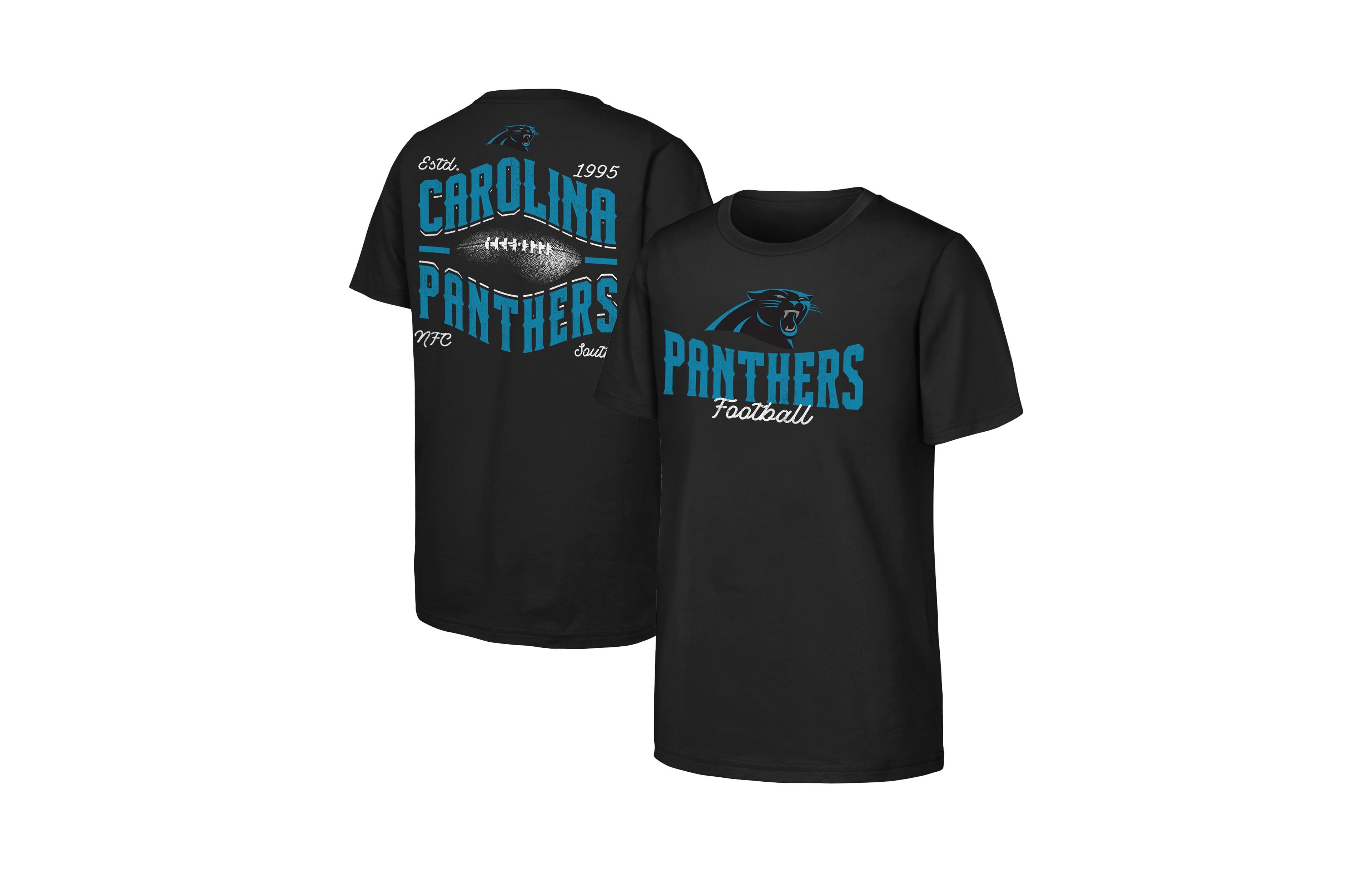 Outerstuff Big Boys and Girls Black Carolina Panthers Top Pick T-Shirt