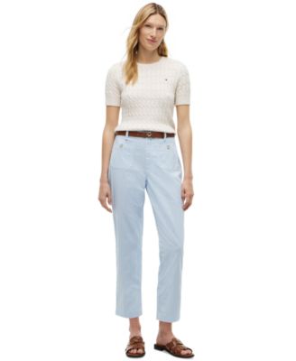 Women's Twill Patch Pocket Chinos Pants