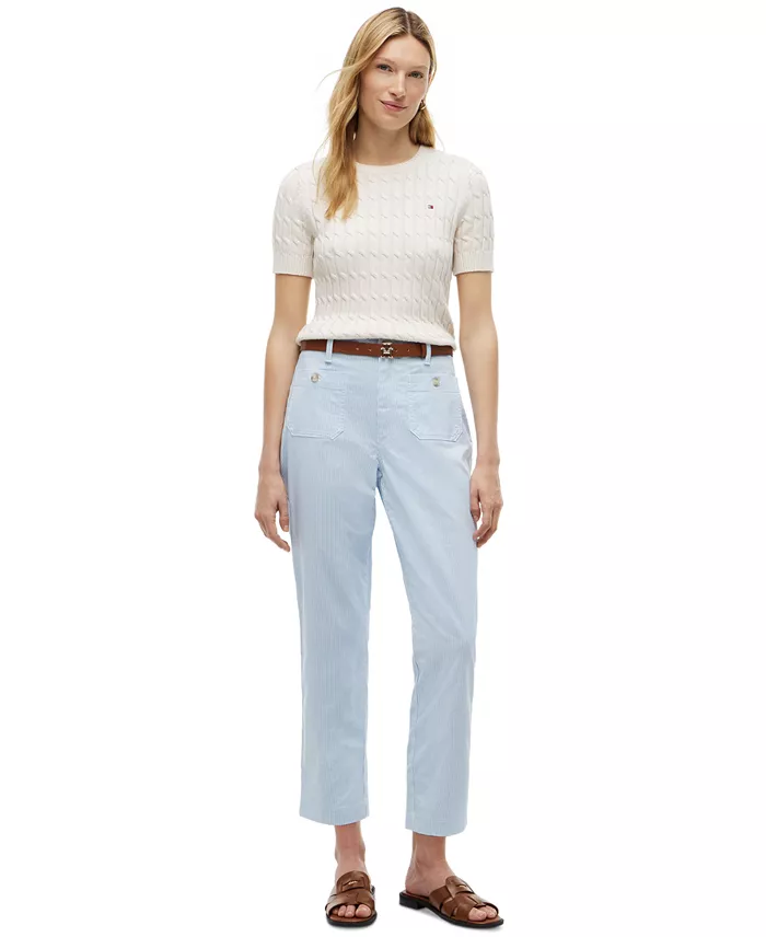Women's Twill Patch Pocket Chinos Pants