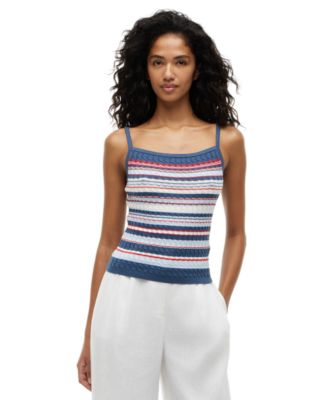 Women's Cotton Cable Strap Top