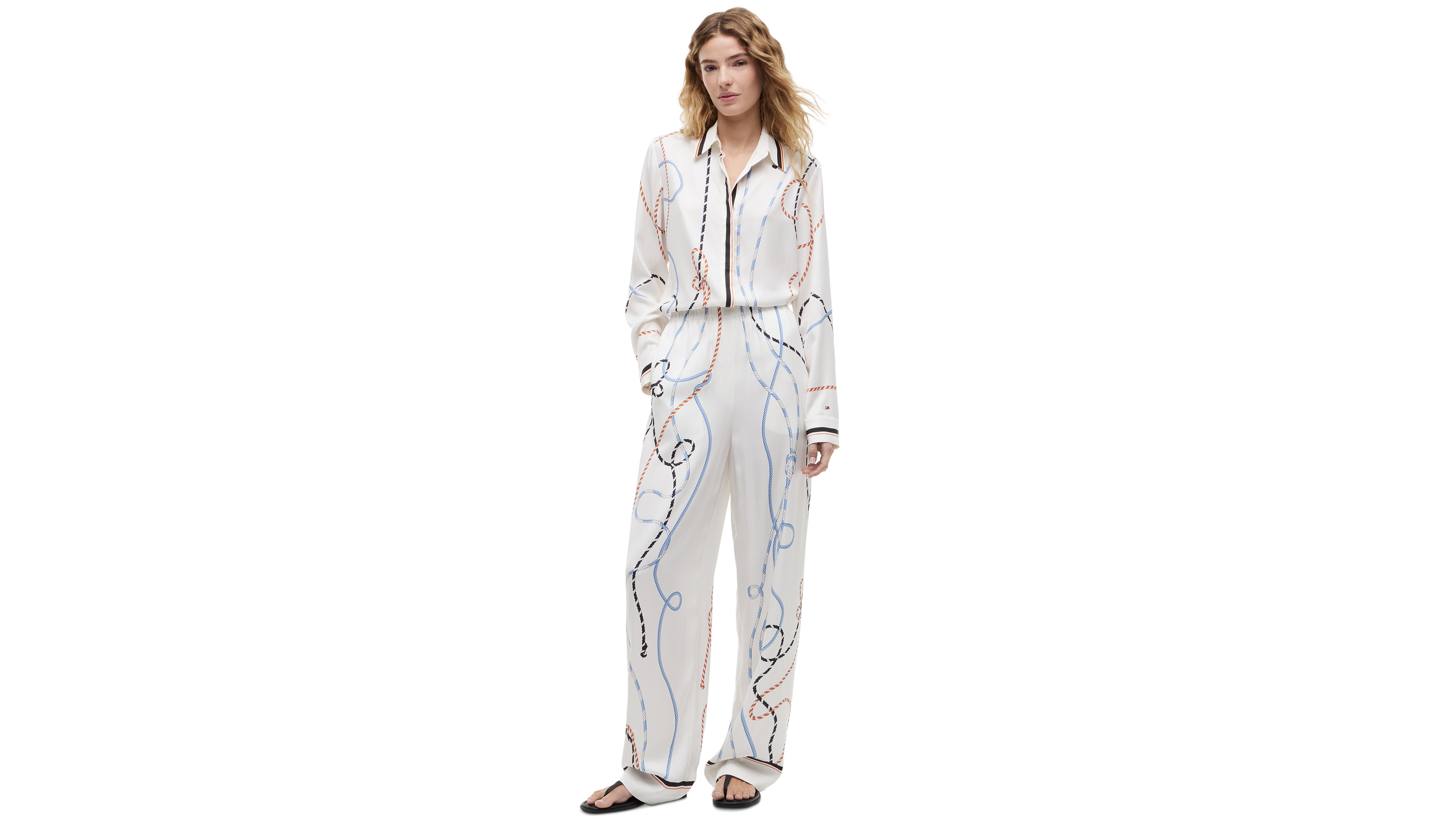 Tommy Hilfiger Women's Printed Wide-Leg Pants