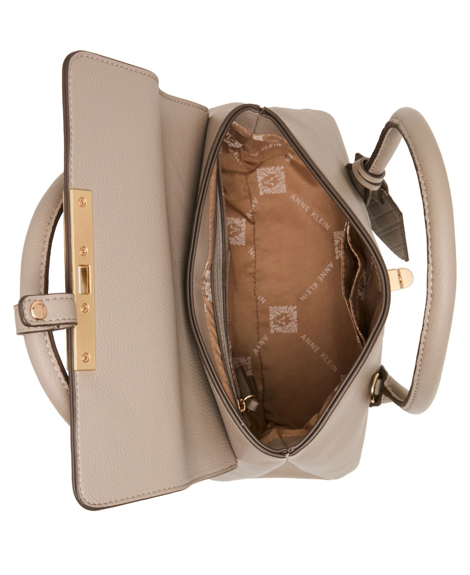 Medium Turn-Lock Convertible Strap Satchel Handbag