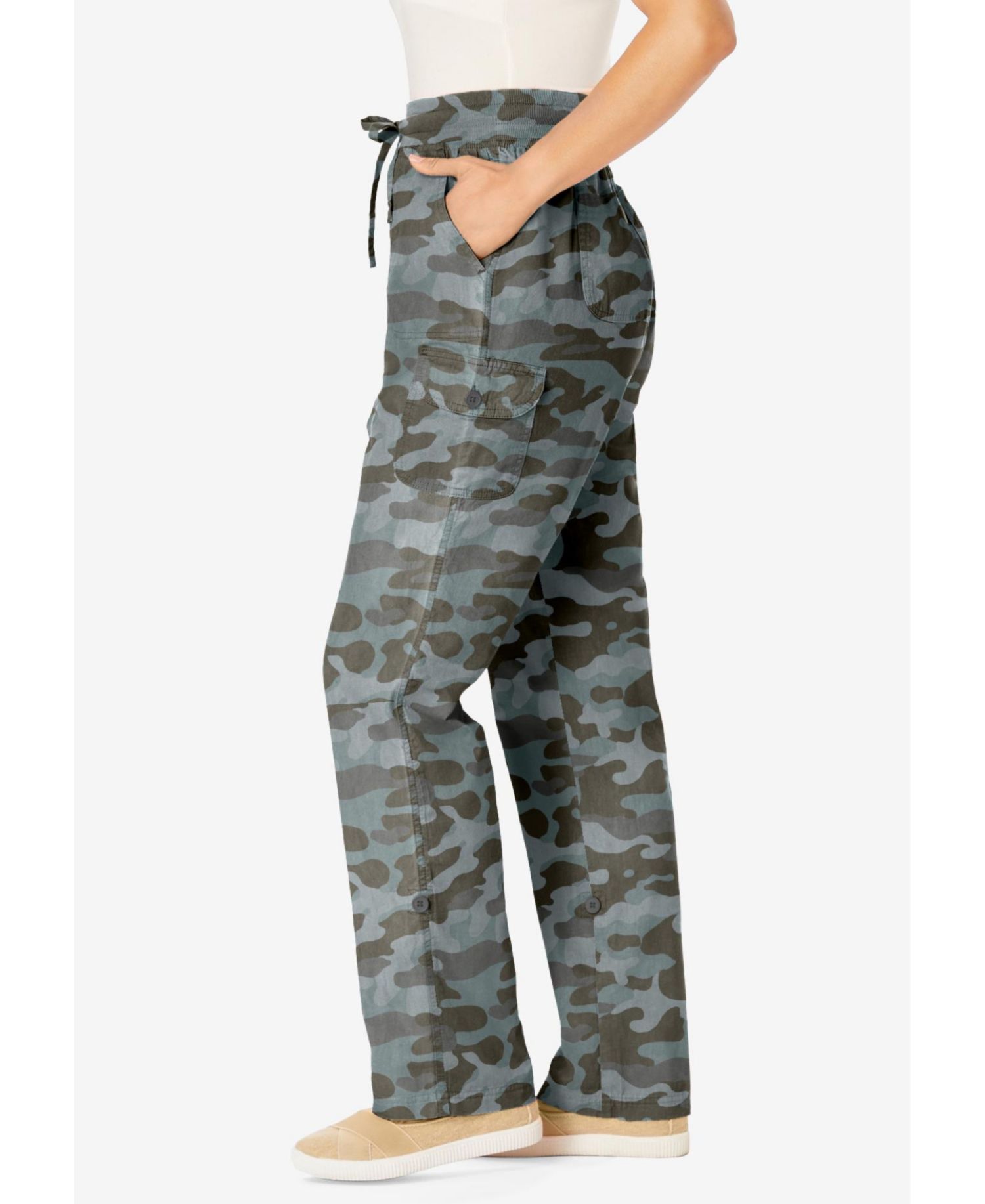 Petite Within 2-in-1 Convertible Cargo Pant to Capri