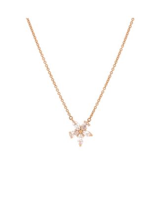 Victoria Mixed Cluster Pendant Necklace