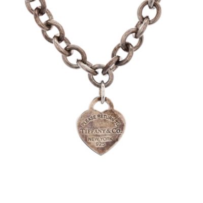 Return To Tiffany Heart Tag Choker Necklace