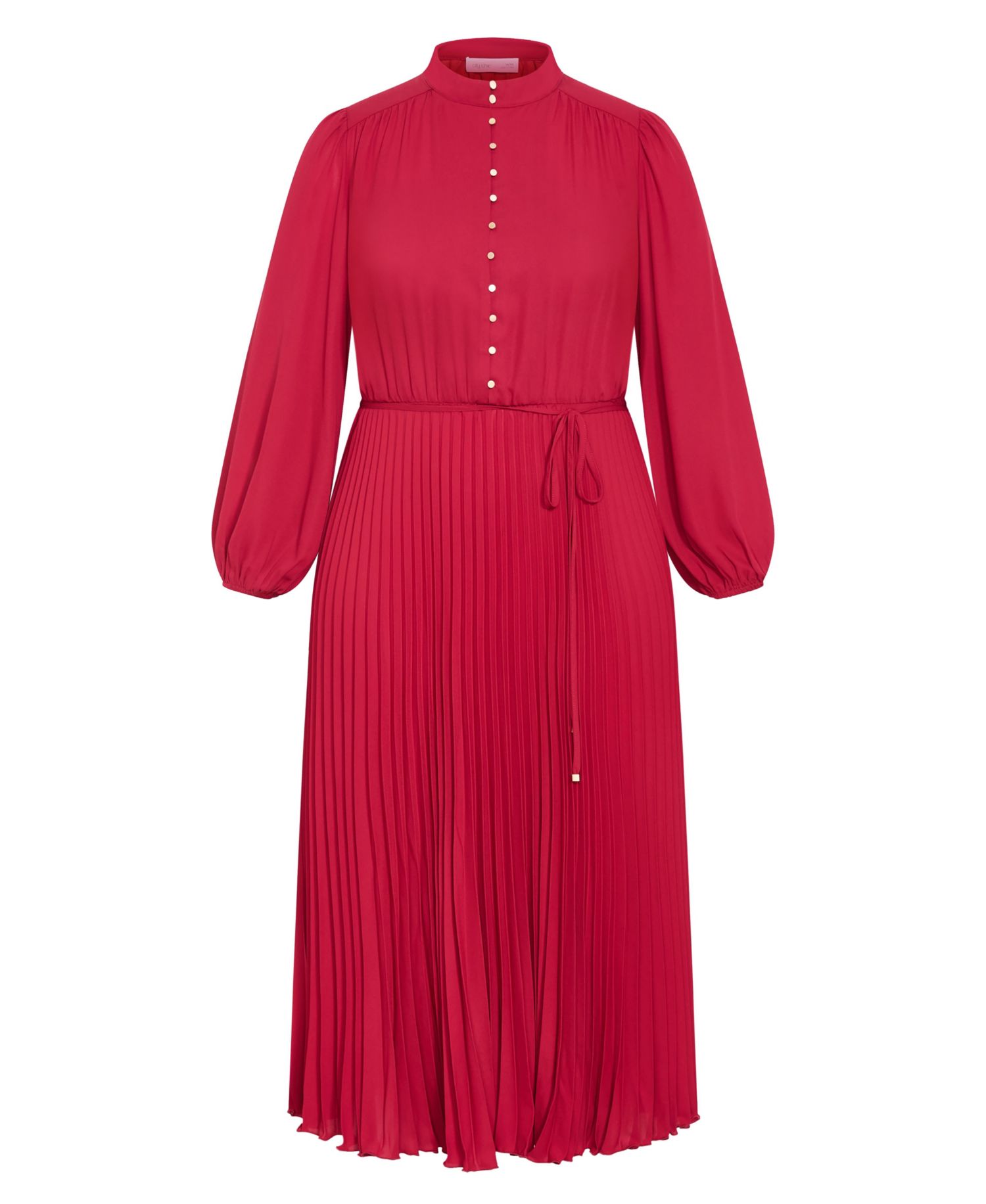 Women's Halle Long Sleeve Pleat Dress