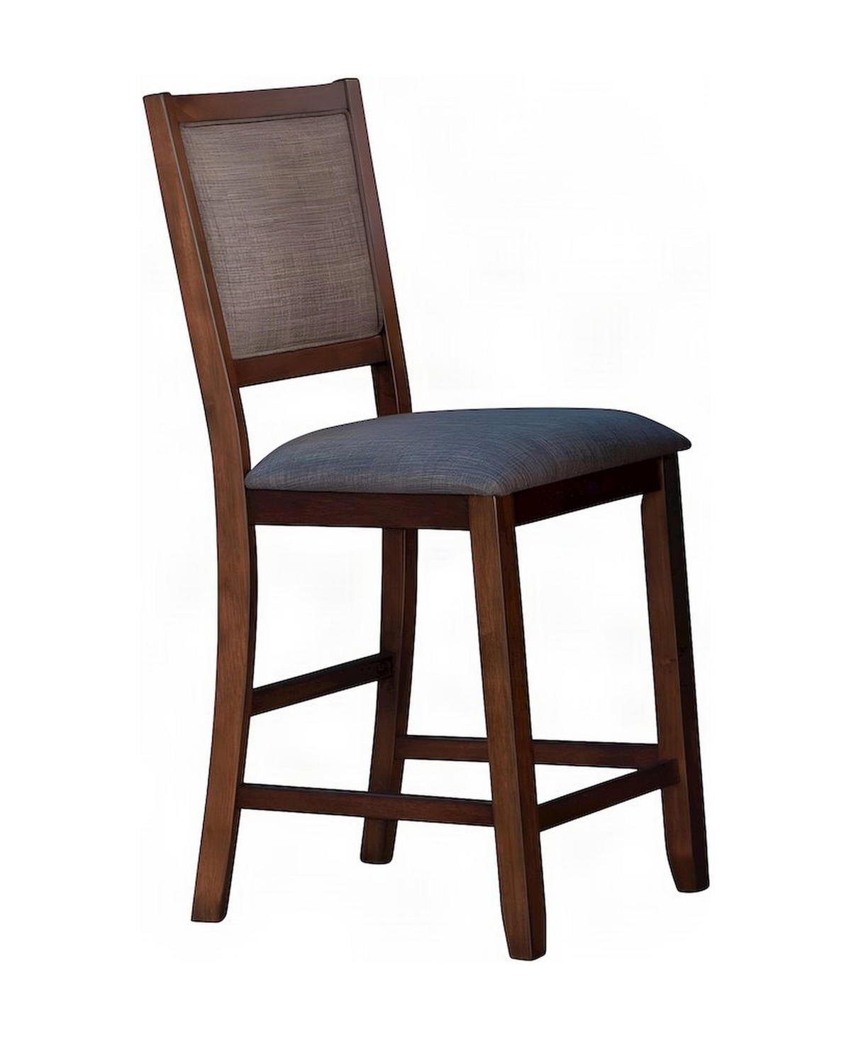 Starlight Canyon Home Solid Wood Fabric-Upholstered Counter Height Bar Stools, Set of 2