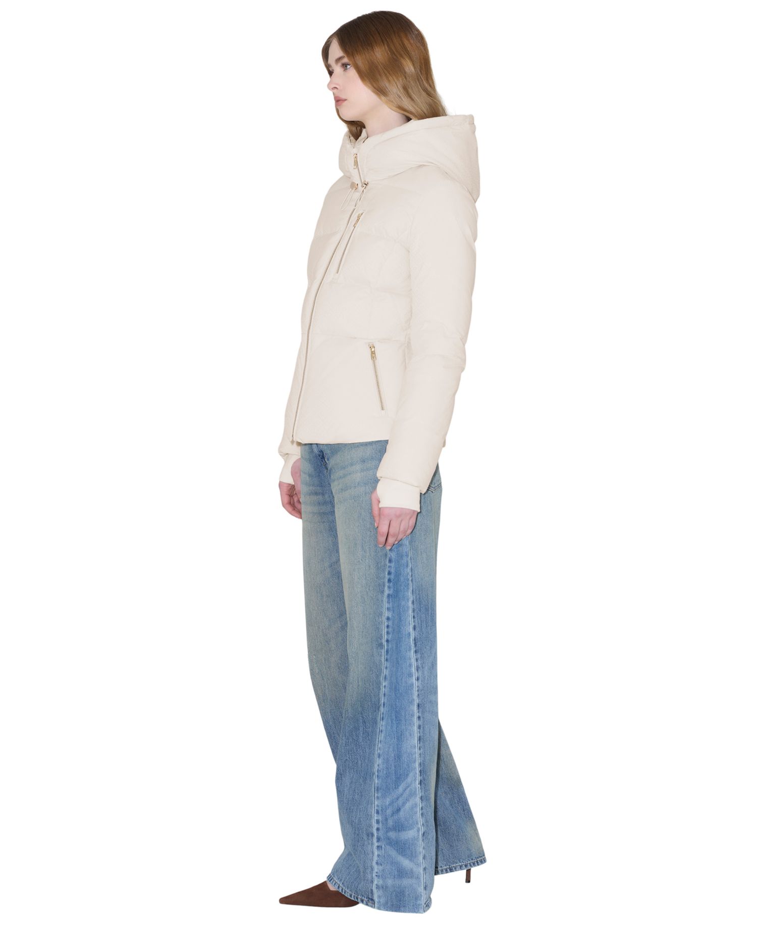 Women's Marilou Puffer Hooded Slim-Fit Coat