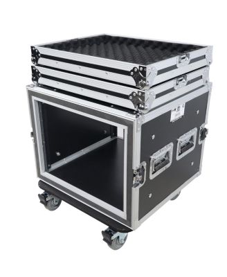 T-8RSP 8U ATA Shockproof Flight Road Case, 20" Deep