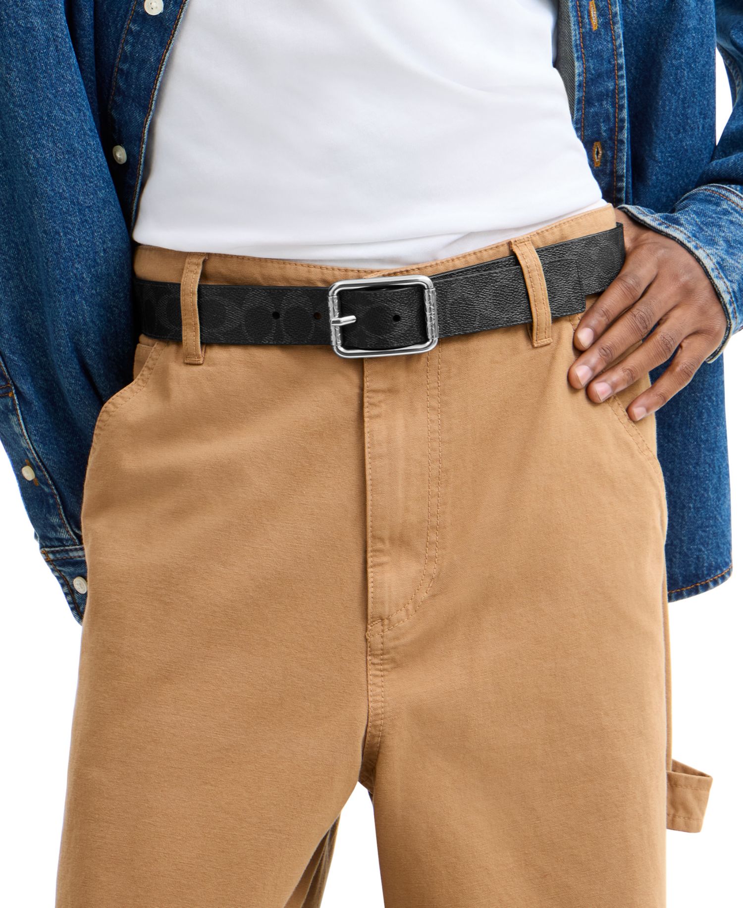 Reversible Signature Leather Belt