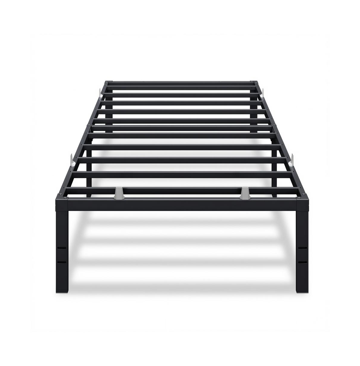 Slickblue Heavy Duty 18 Inch Metal Bed Frame with Steel Platform for Bedroom