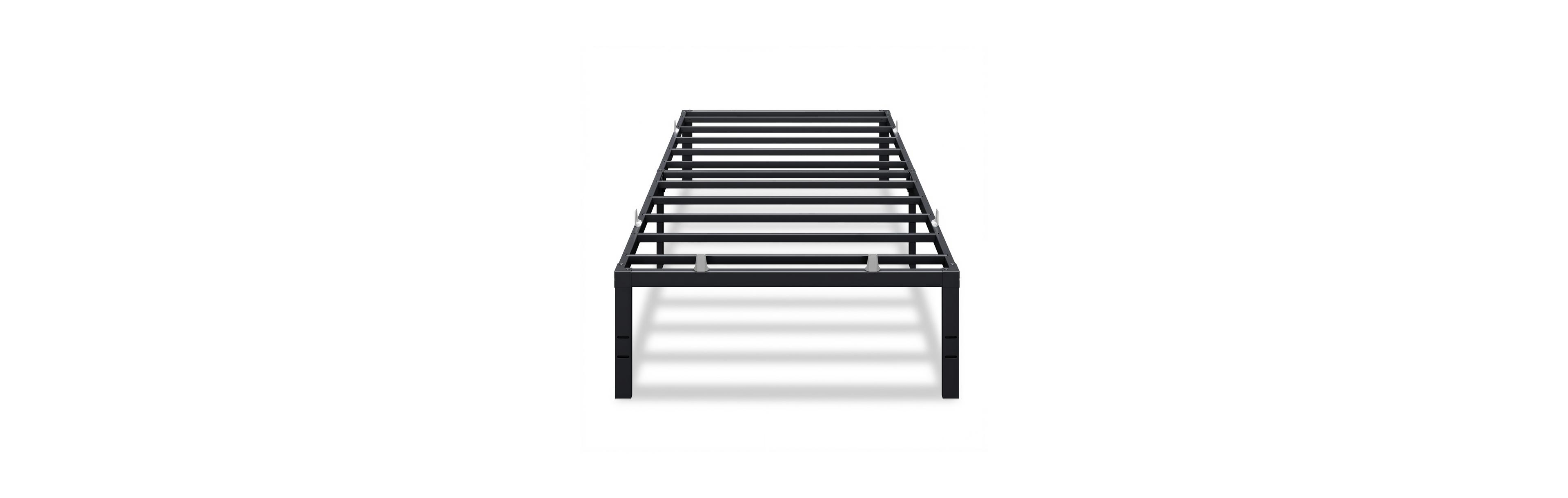 Slickblue Heavy Duty 18 Inch Metal Bed Frame with Steel Platform for Bedroom