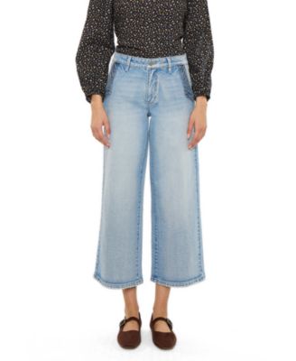 Women's Lorinne High Rise Cropped Wide Leg Jeans