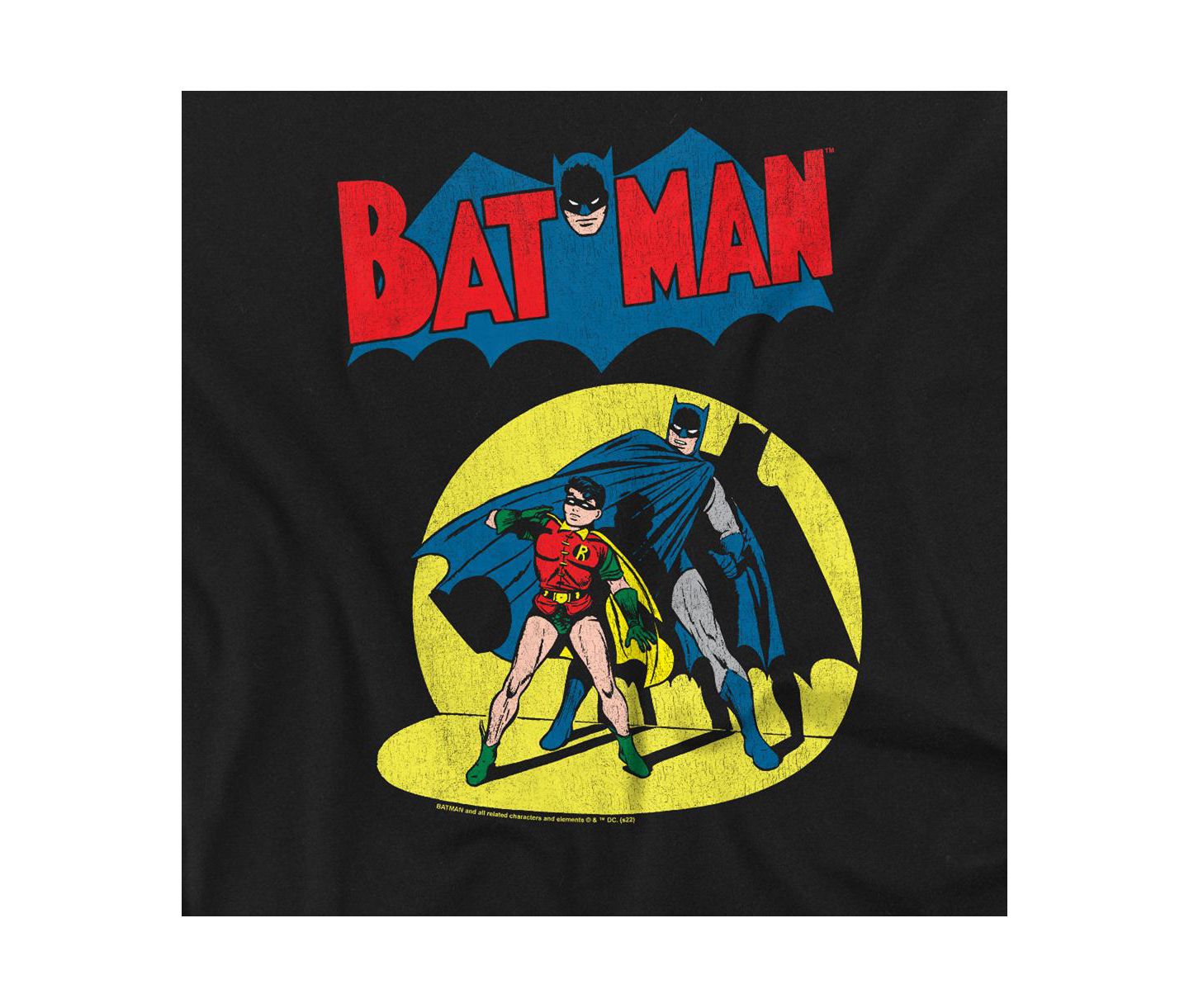 Мужская футболка Batman Robin Spotlight Graphic Classic-Fit, цвет: Чёрный — фото 3