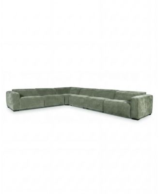 Carlton 6-Piece Performance Velvet Power Headrest Reclining Sectional