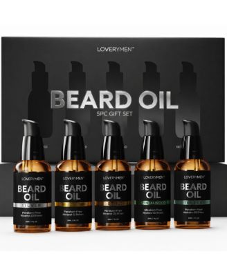 Beard Oils - 5piece Beard Grooming Gift Set