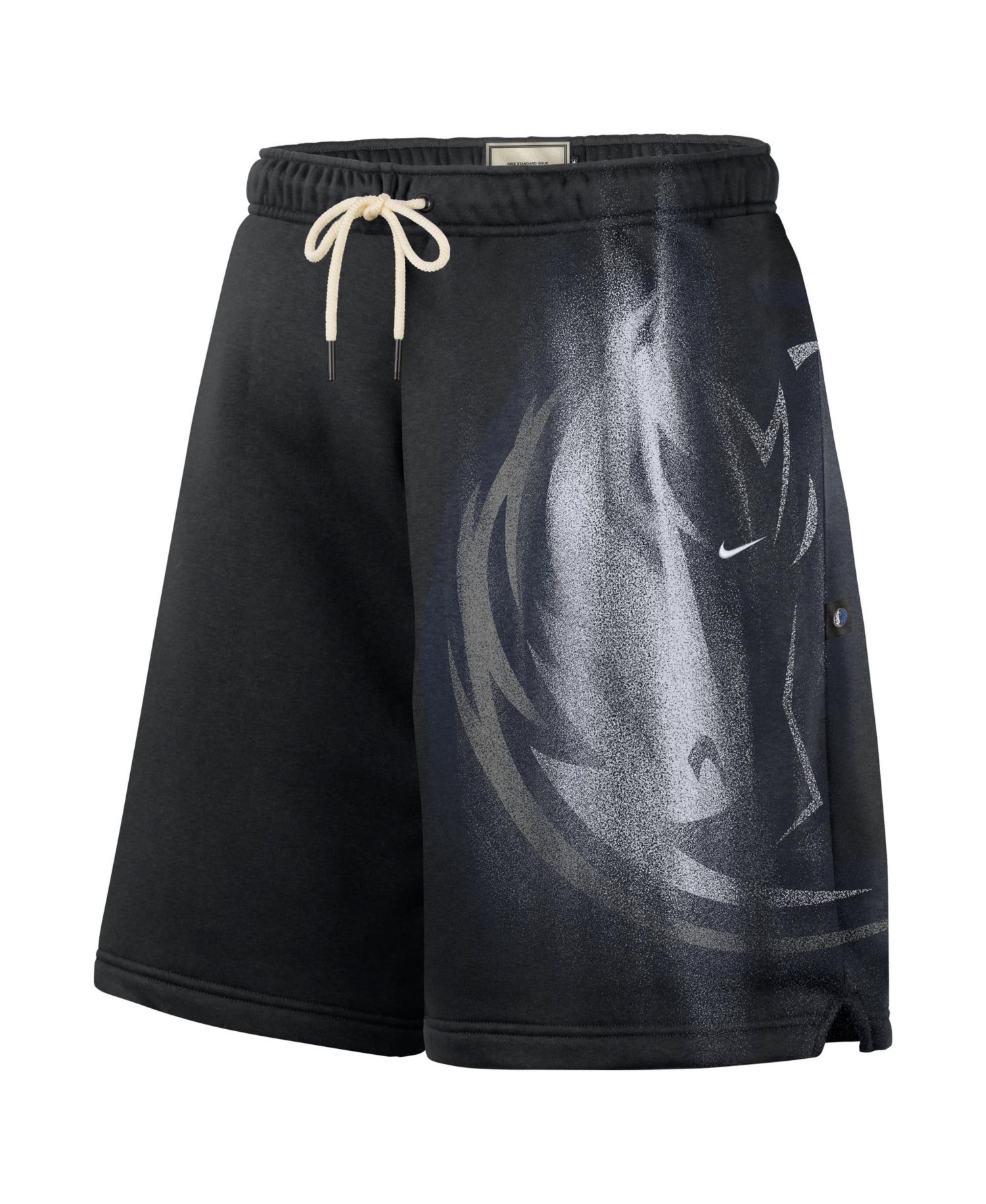 Men's Black Dallas Mavericks 2026 Standard Issue Practice Icon Fleece Shorts