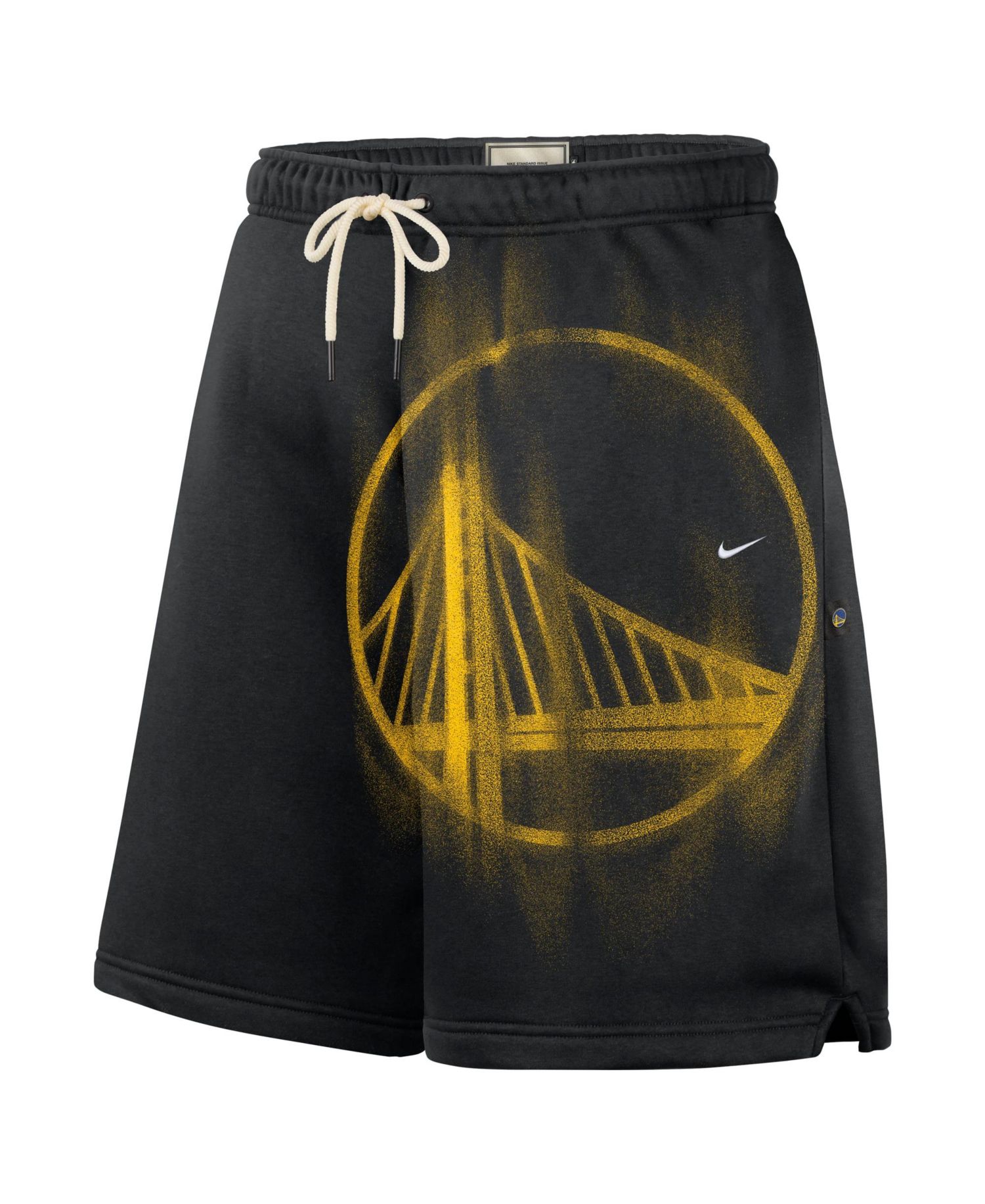 Men's Black Golden State Warriors 2026 Standard Issue Practice Icon Fleece Shorts