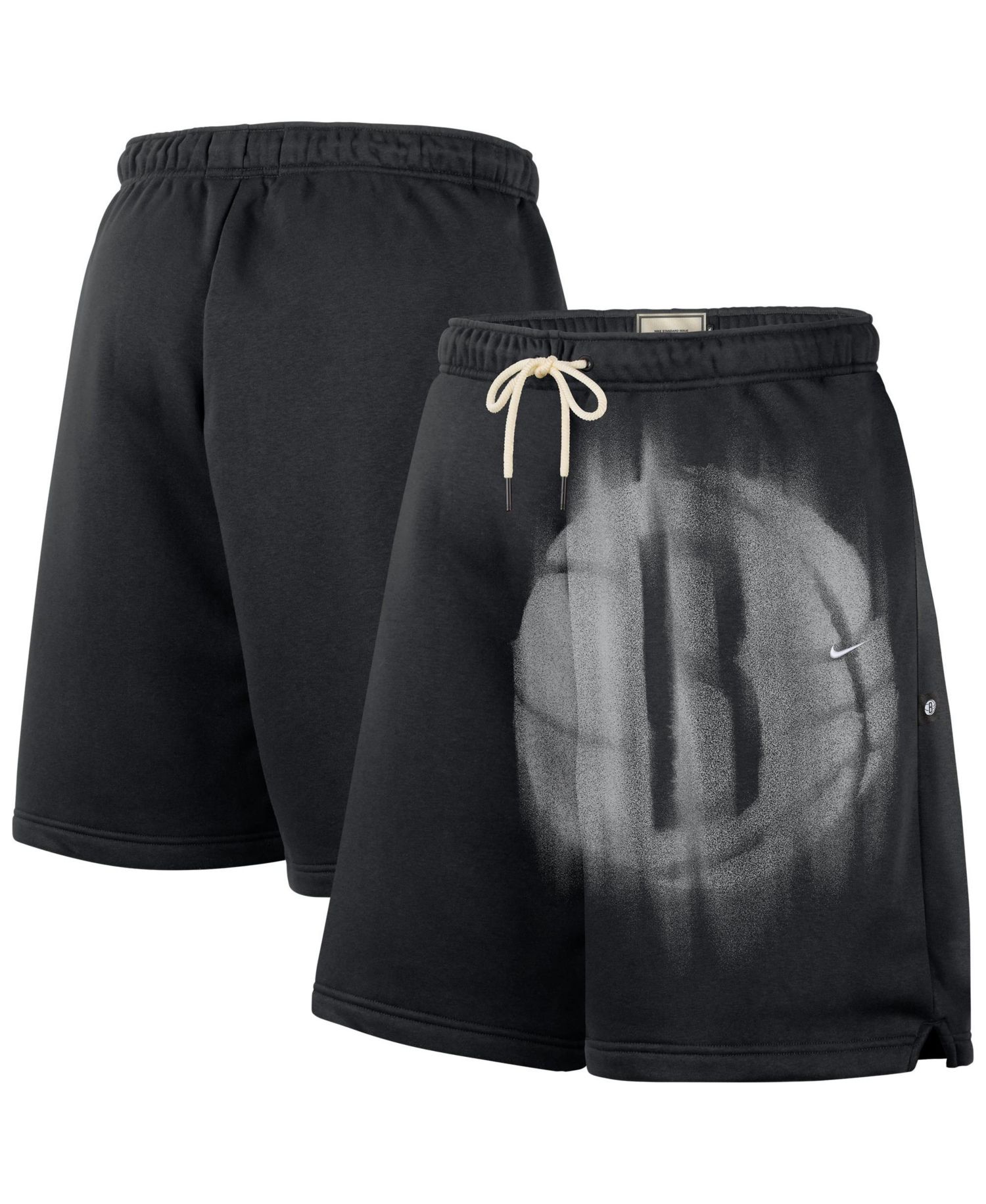 Men's Black Brooklyn Nets 2026 Standard Issue Practice Icon Fleece Shorts
