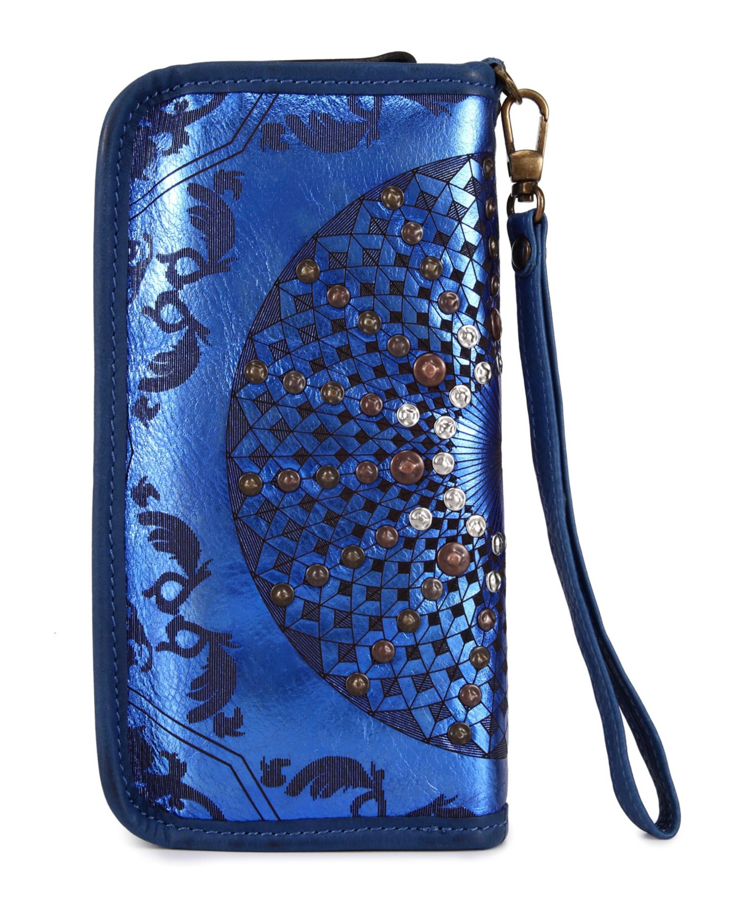 Женский клатч OLD TREND Mola Leather Clutch, цвет: Синий — фото 8