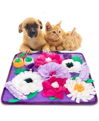Dog Snuffle Mat Slow Feeder Interactive Puzzle Toy For Training And Travel