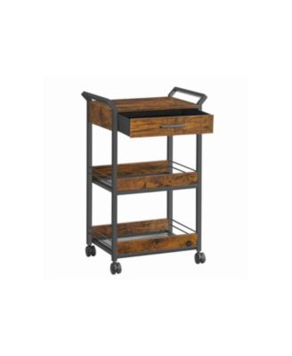 3 Tier Mobile Storage Cart with Wheels for Kitchen and Bathroom